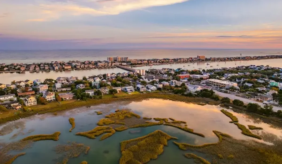 Aerial photo of Wilmington, NC
